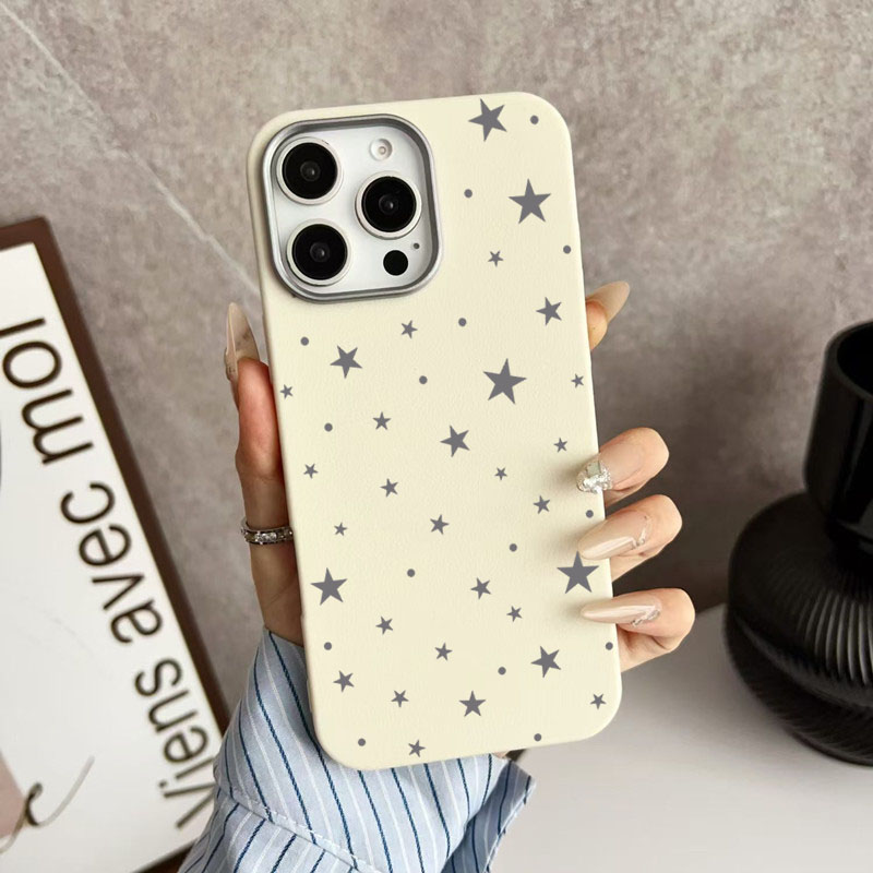Phone Cases Motorola Edge 2025 - Casing Layar Penuh Abu-abu Bintang Korea