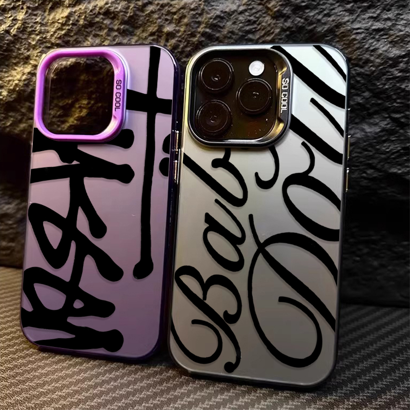 Phone Cases Xs Iphone - Casing HP Keras Motif Huruf Inggris