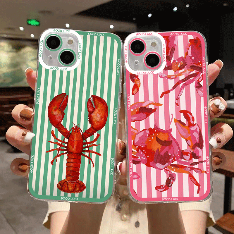 Phone Cases Green - Casing Ponsel Motif Hewan Laut Kotak-kotak