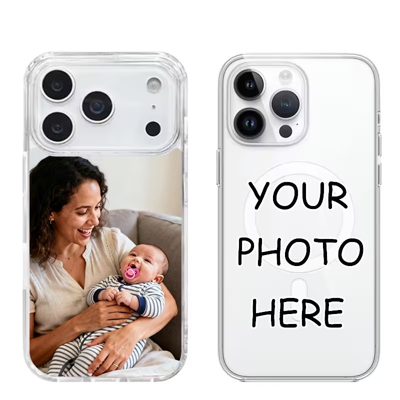 Phone Cases Customized - Casing Magnetik Akrilik Transparan Untuk IPhone