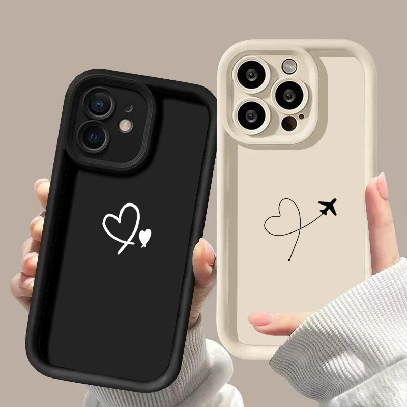 Phone Cases Motorola Edge 2025 - Casing Desain Hati Rute Pesawat untuk