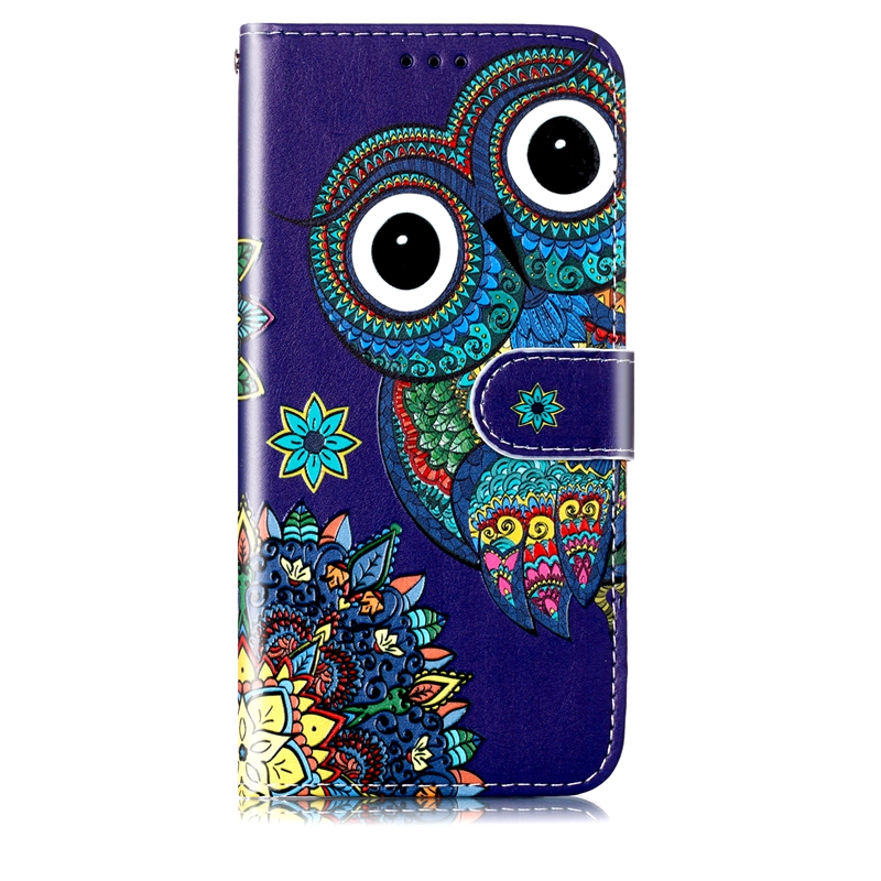 Phone Cases On Shein - Casing Dompet Flip Kulit Pola Lukis