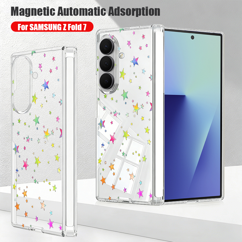 Phone Cases Z Fold 7 - Casing Ponsel Magnetik Auto Adsorption Untuk