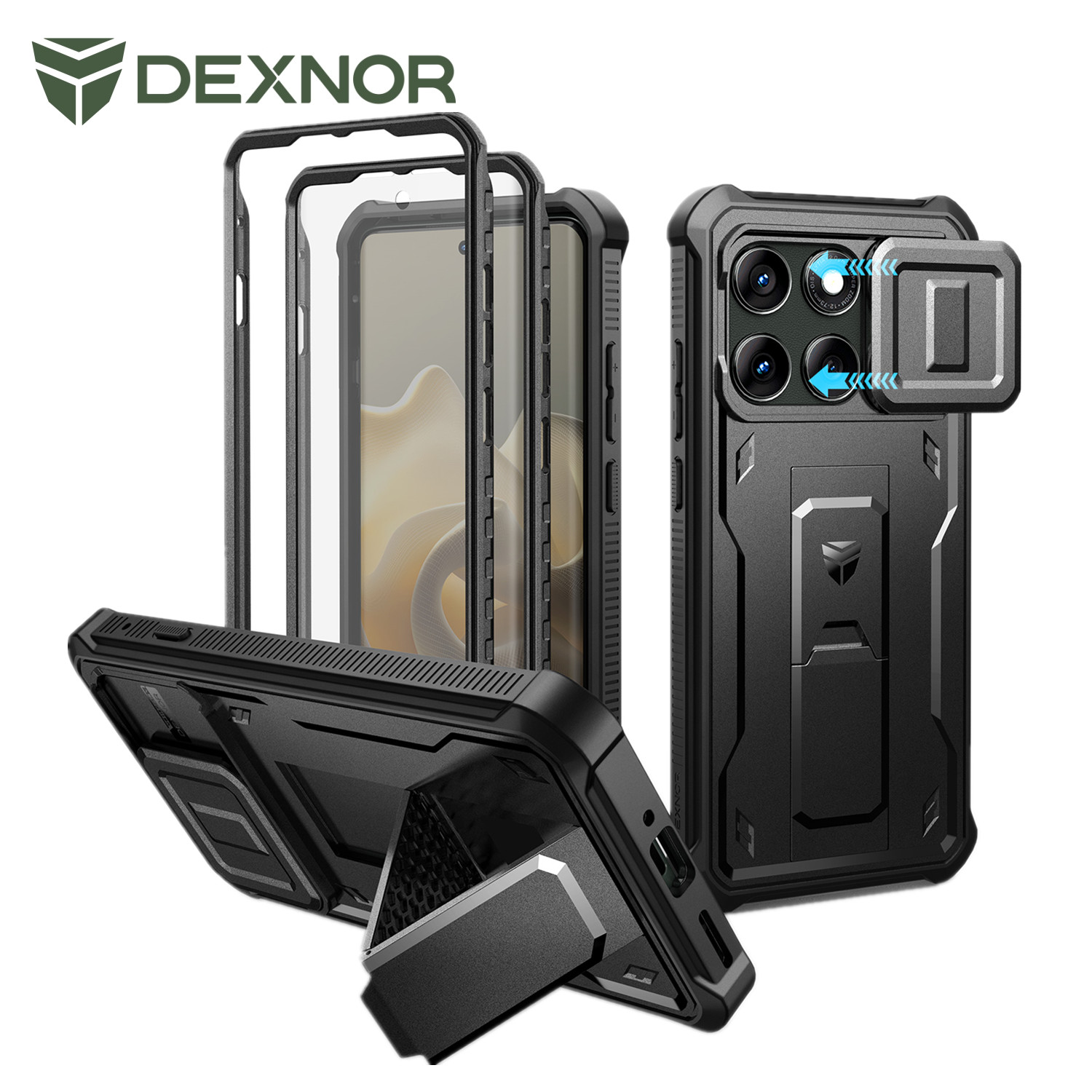 Phone Cases Motorola Edge 2025 - Casing Kickstand untuk Motorola Moto Edge