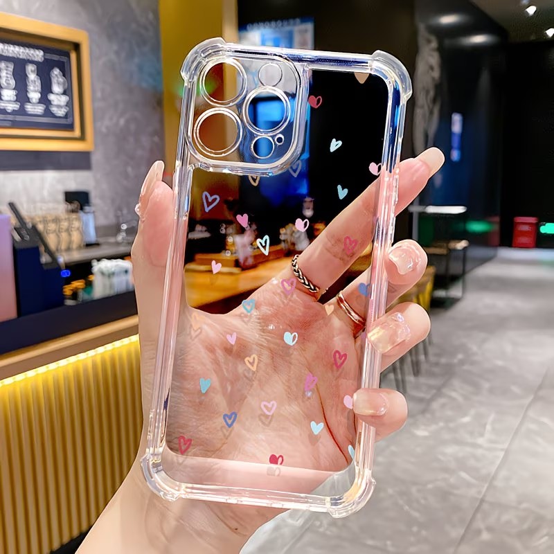 Phone Cases Xs Iphone - Casing HP Transparan Pelindung Sudut Motif