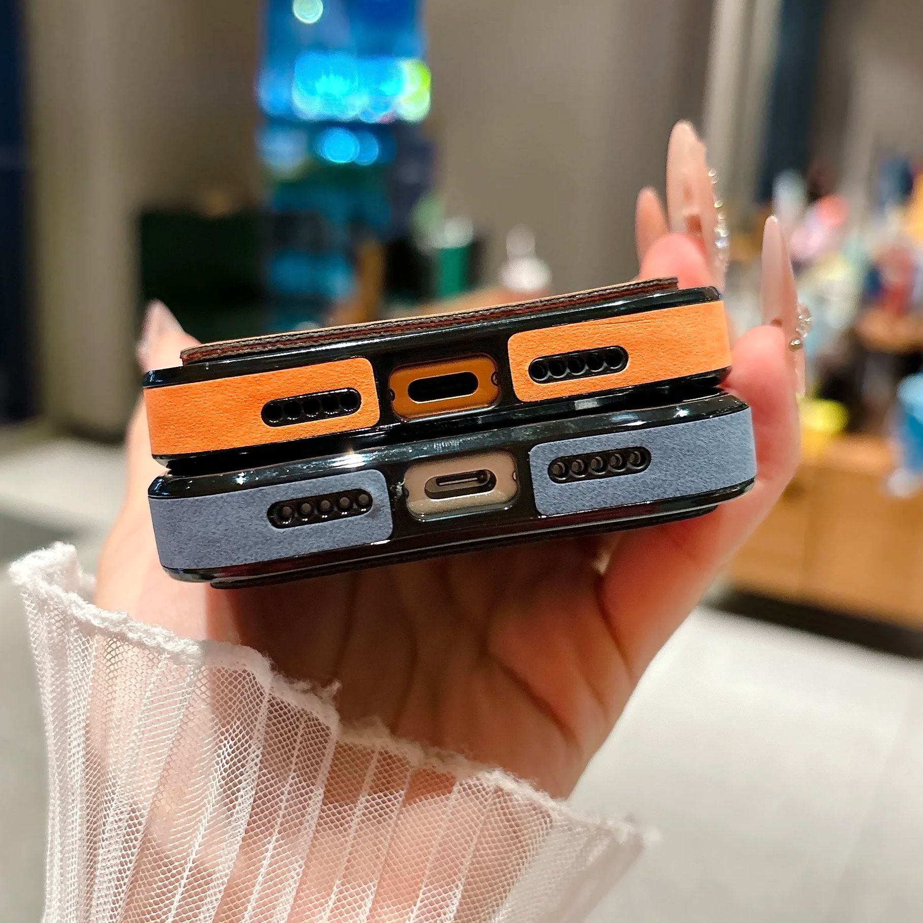 Dompet Kartu Kulit Suede Casin - Phone Cases With Magnet ulasan dan harga