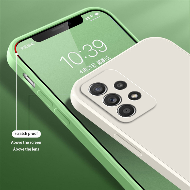 Casing Silikon Cair Persegi As - Phone Cases Burga ulasan dan harga
