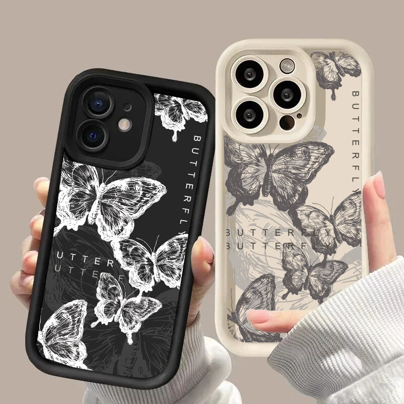 Casing Kupu-kupu Hitam untuk M - Phone Cases Motorola Edge 2025 ulasan dan harga