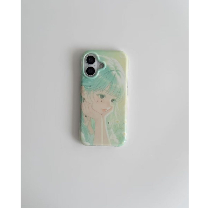 Casing Ponsel Motif Gadis Anim - Phone Cases Green ulasan dan harga